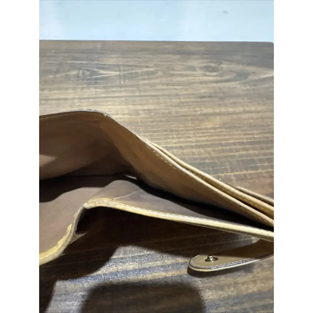 FENDI VINTAGE ZUCCA FF CANVAS LEATHER WALLET BIFOLD COIN CARD ITALY BROWN